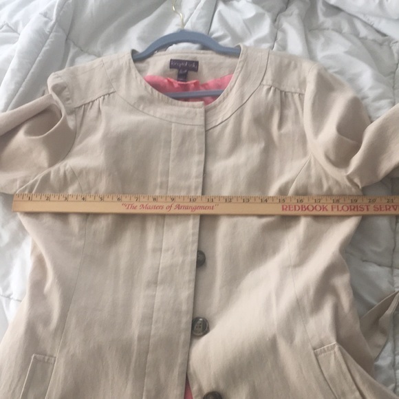 LONG TALL SALLY belted beige trench coat - Picture 9 of 9